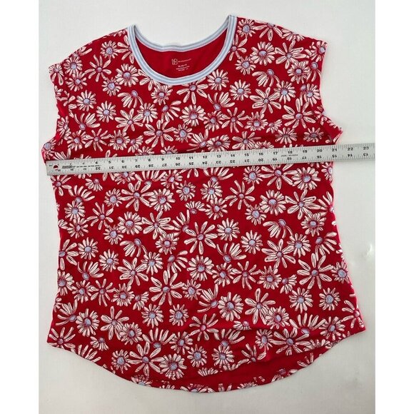 No Boundaries Juniors Red Floral T-shirt‎ Size XL (15-17) Y2K, 90’s Vibes - Picture 11 of 11